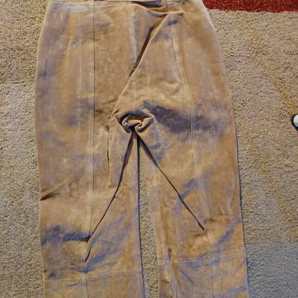 MAXIMA By Wilsons Size 2 Tan 100% Leather Women's Pants New (Unfinished Hem) - Picture 6 of 8